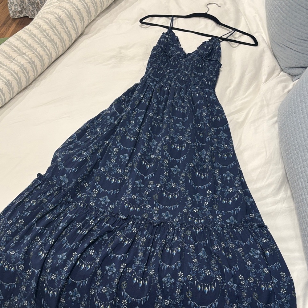 Hill House Navy Floral Maxi Dress